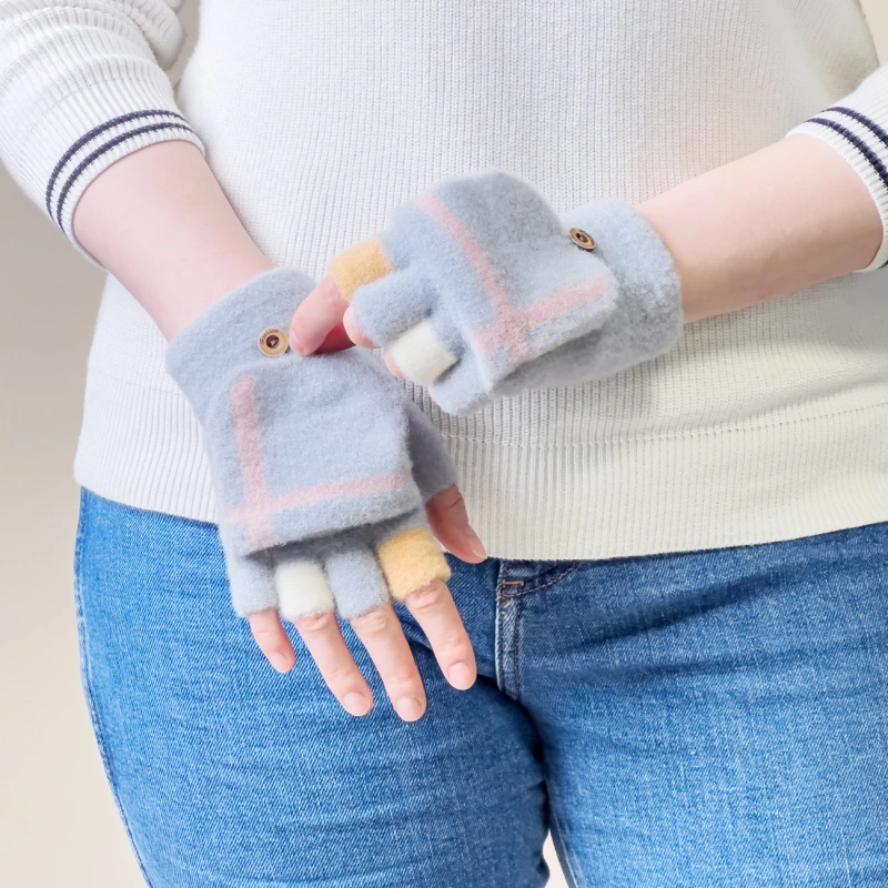 Women's/children's winter phone gloves - gray