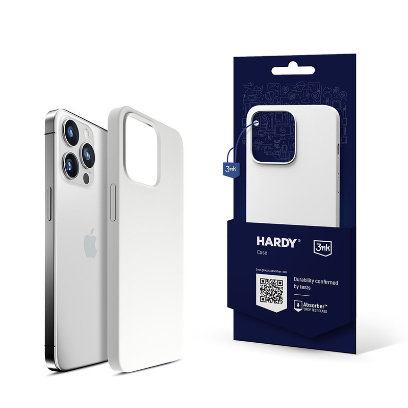 Apple iPhone 14 Pro Max - 3mk Hardy Silicone MagCase White
