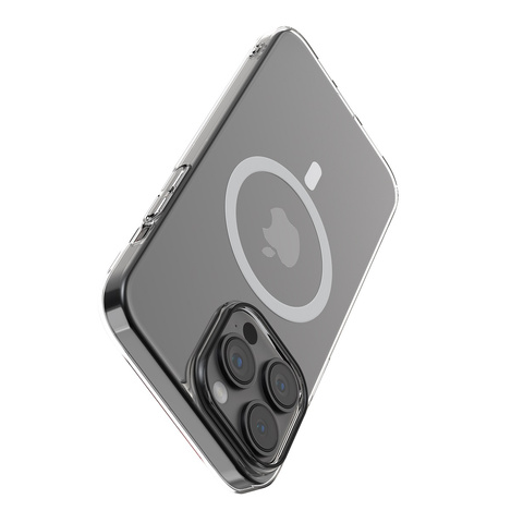Comma nakładka Hard Jacket Mag do iPhone 15 Plus przeźroczysta antybakteryjna