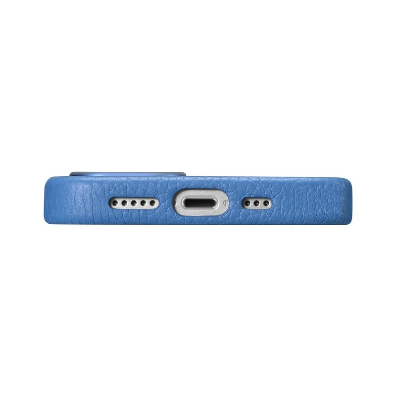 iCarer Case Leather genuine leather case for iPhone 14 Pro hellblau (WMI14220710-LB) (MagSafe compatible)
