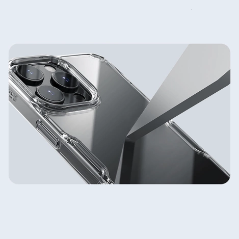 Nillkin Nature Pro Hülle für iPhone 16 Pro – transparent und weiß