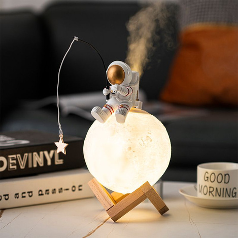 Lampka nocna / nawilżacz powietrza ASTRONAUTA Art Deco siedzący (wzór 5) AFSH
