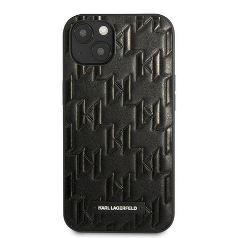Karl Lagerfeld KLHCP13SMNMP1K iPhone 13 mini 5,4&quot; Hardcase schwarz / schwarzes Monogram Plaque