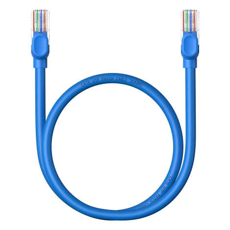 Baseus High Speed ​​​​Cat 6 RJ-45 Ethernet-Kabel 1000 Mbit/s 0,5 m rund – blau