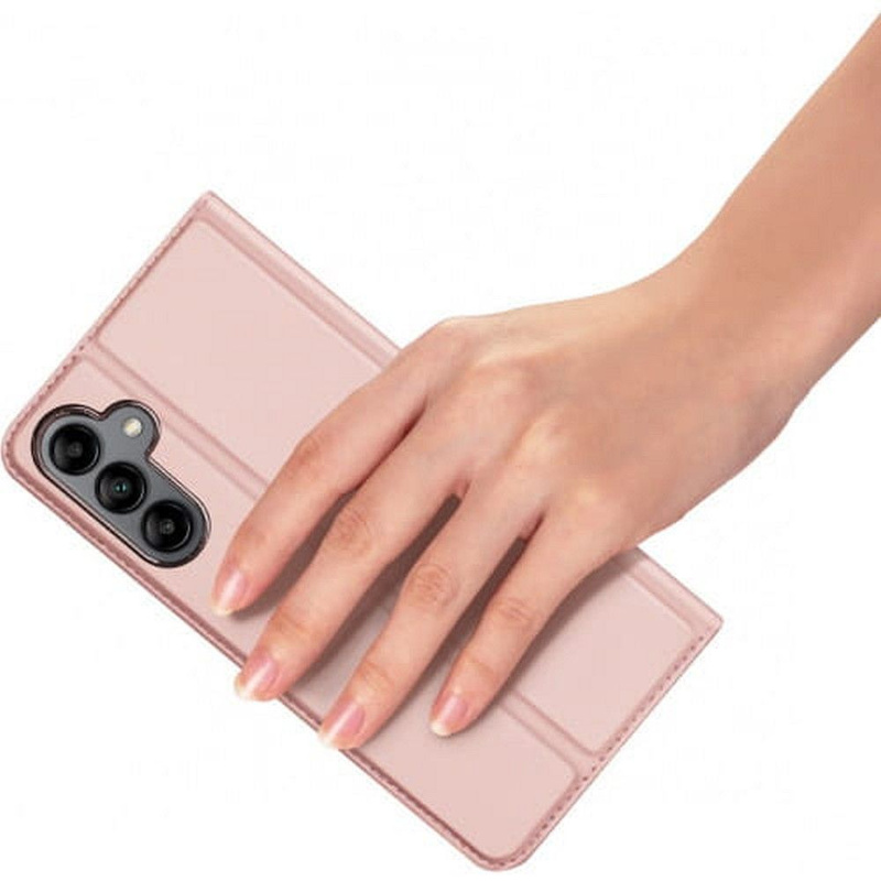 Etui Dux Ducis Skin Pro do Samsung A35 5G z klapką - różowe