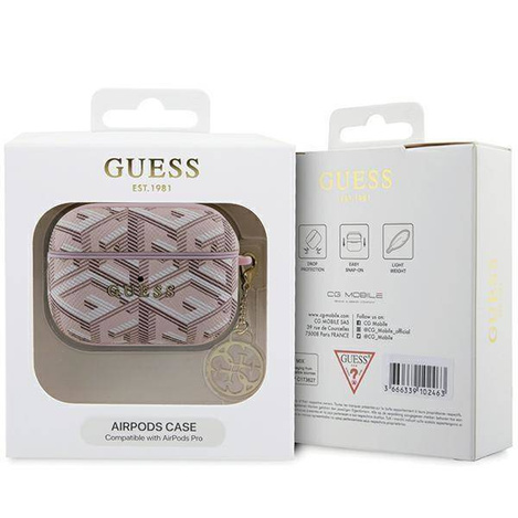 Original Handyhülle APPLE AIRPODS PRO Guess GCube Charm (GUAPPGCE4CP) rosa