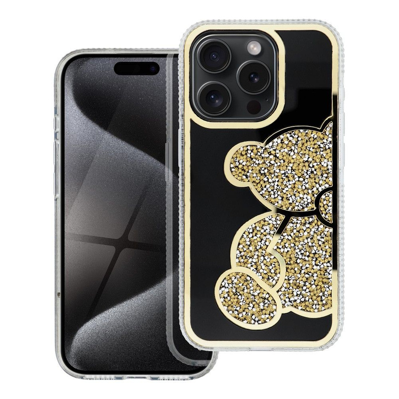 Futerał TEDDY BEAR do IPHONE 16 Pro Max złoty