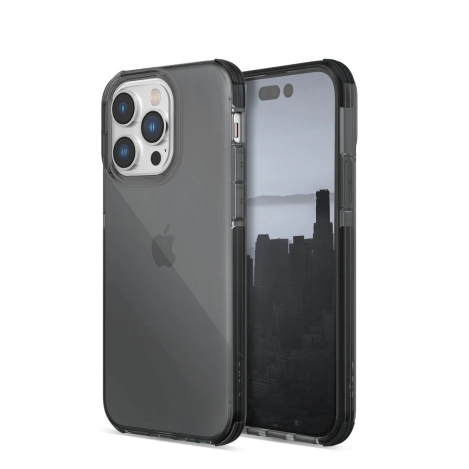 Raptic X-Doria Clear Case iPhone 14 Pro gepanzerte Hülle grau