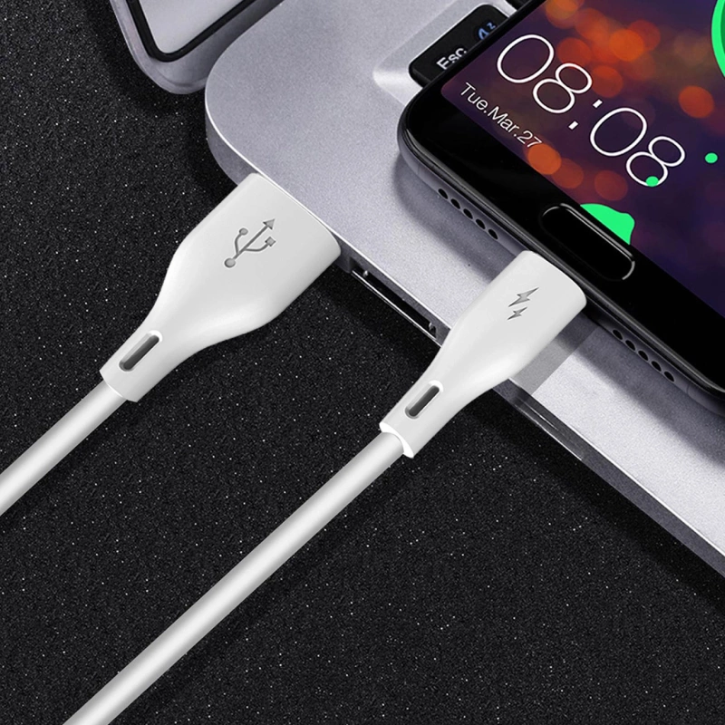 Dudao przewód kabel USB / Lightning 5A 1m biały (L2L 1m white)