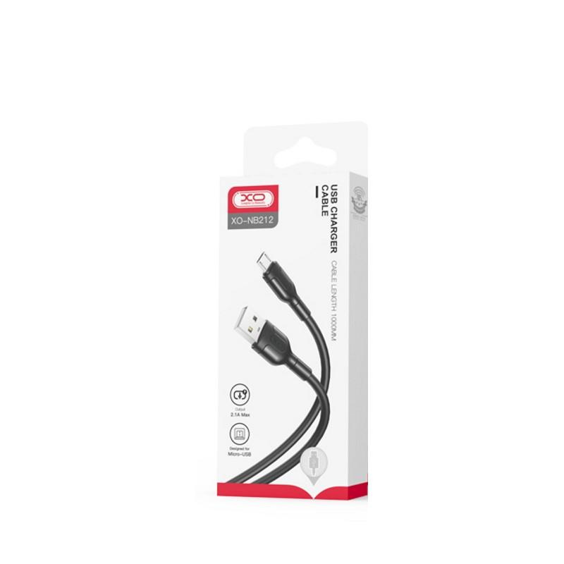 Cable 2.1A 1m USB - USB-C XO NB212 white
