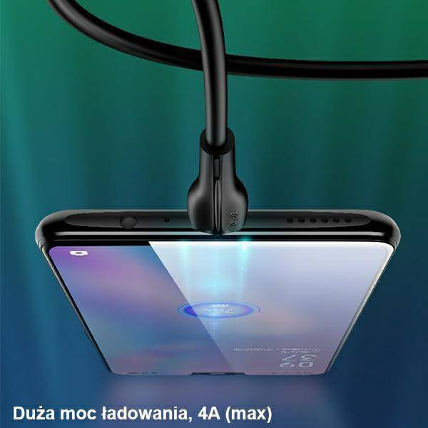 USAMS Kabel U38 microUSB 4A Fast Charge for OPPO 1m biały/white SJ375USB02 (US-SJ375)