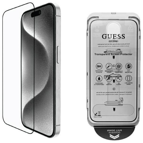 Szkło hartowane Guess Screen Protector 2.5D Outline na iPhone 16 Pro Max