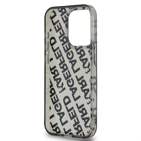 KARL LAGERFELD IML ELECTROPLATED KARL HEAD CASE FOR IPHONE 15 PRO SZARY