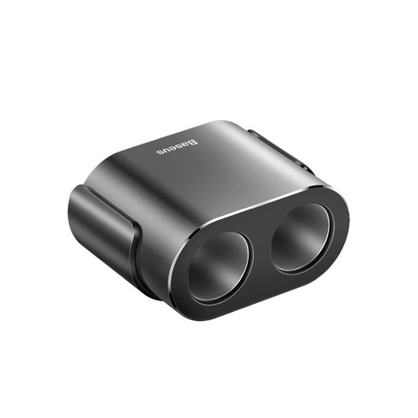 Baseus ładowarka samochodowa 2x USB 3.1A (17W) + 2x gniazdo zapalniczki (80W) czarny (CRDYQ-01)