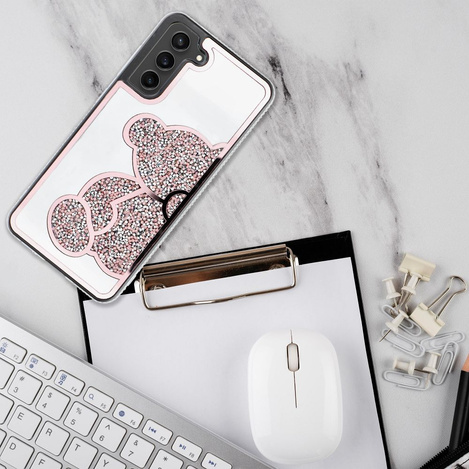 Futerał TEDDY BEAR do SAMSUNG A26 5G różowy