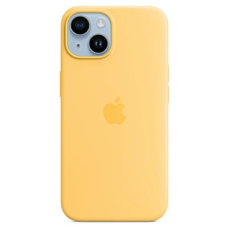 Apple Silicone Case - Silikonowe etui z MagSafe do iPhone 14 Plus (bladożółty)