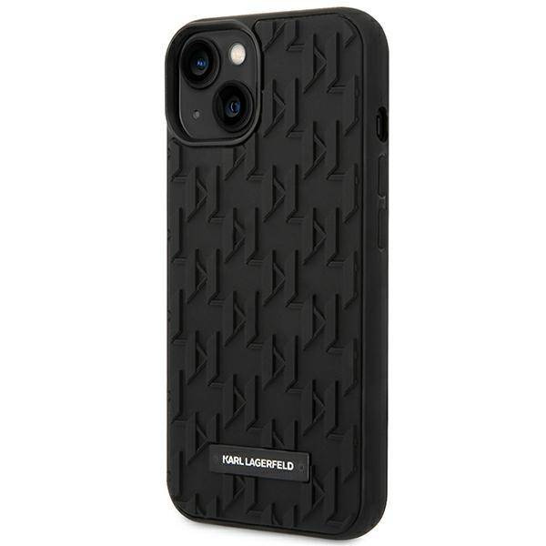 Karl Lagerfeld Monogram 3D Pattern - Etui iPhone 14 Plus (czarny)