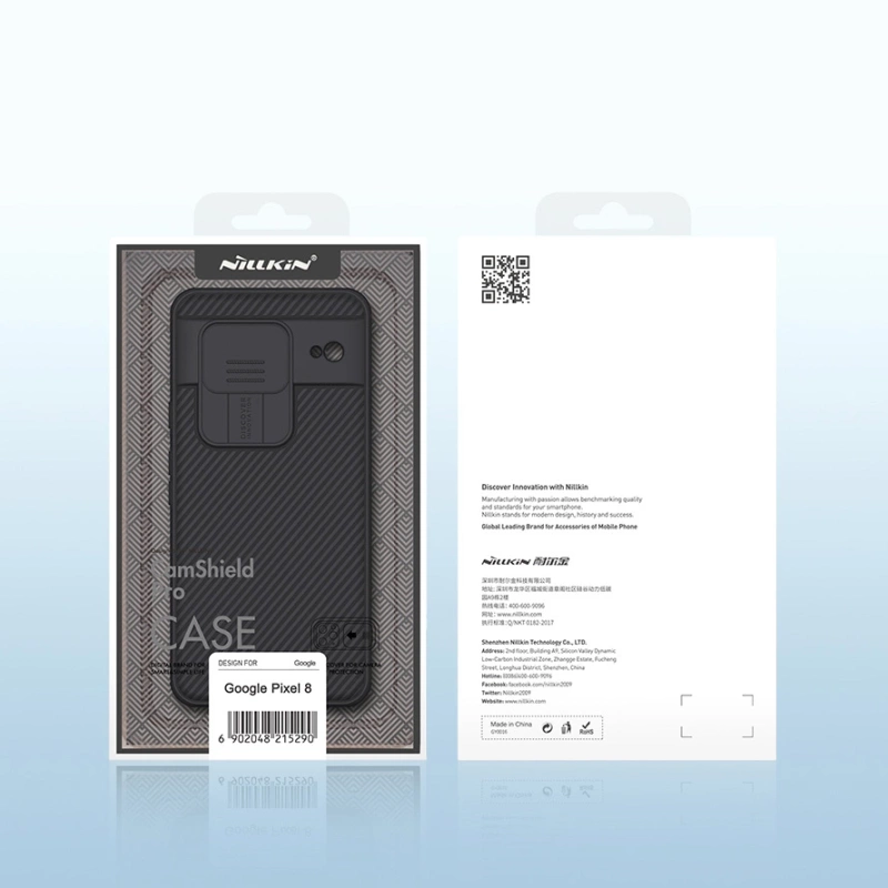 Nillkin CamShield Pro Hülle für Google Pixel 8 Kameraabdeckung – Schwarz