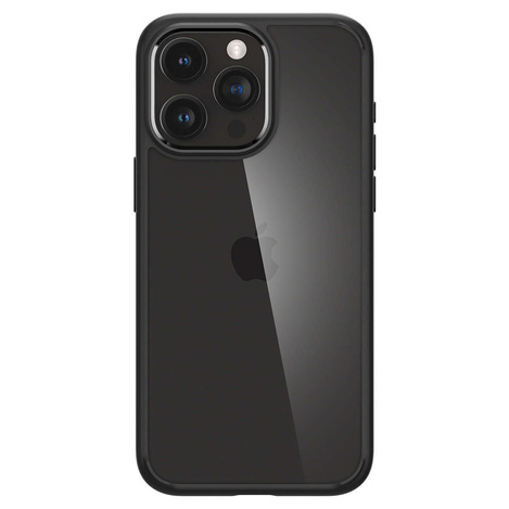 Spigen Crystal Hybrid, matte black - iPhone 15 Pro