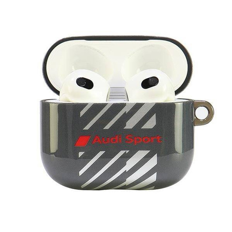 Original Case APPLE AIRPODS 3 Audi IML Sport Cover (AUS-IMLAP3-RSQ/D1-BK) black