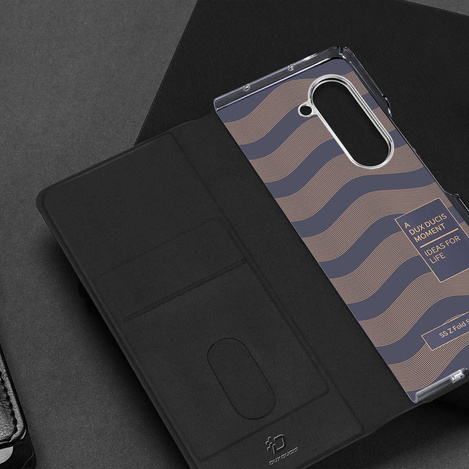 Dux Ducis Bril Leather Flip Wallet Case for Samsung Galaxy Z Fold5 5G - Black