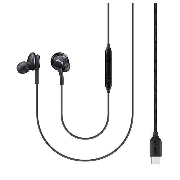 Samsung AKG przewodowe słuchawki dokanałowe USB Typ C czarny (EO-IC100BBEGEU)