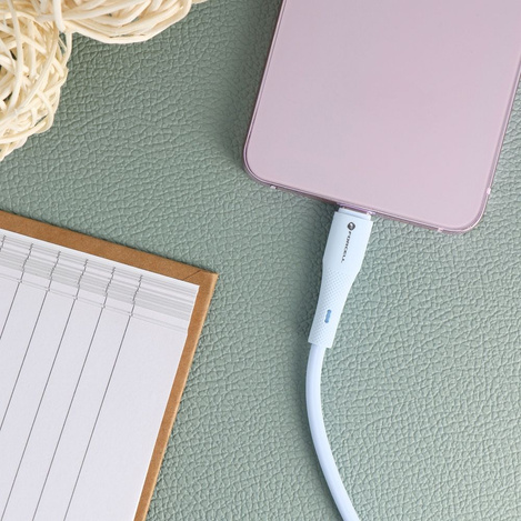 Kabel USB C do USB C Forcell F-Energy QC4.0 PD 3A 60W Silicone 1 m C344 niebieski