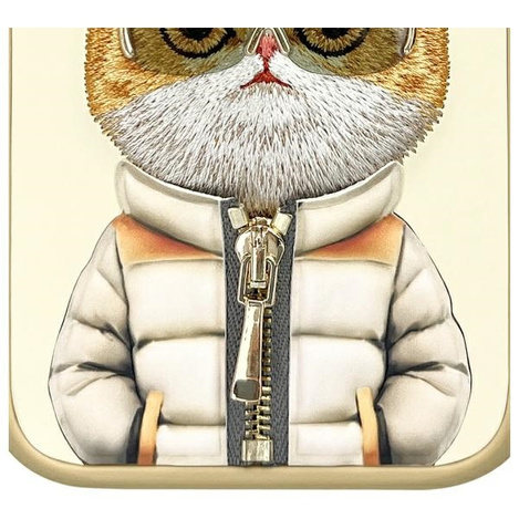 Nimmy etui iPhone 16 6.1" khaki           Cool&Cute 2.0 Cat