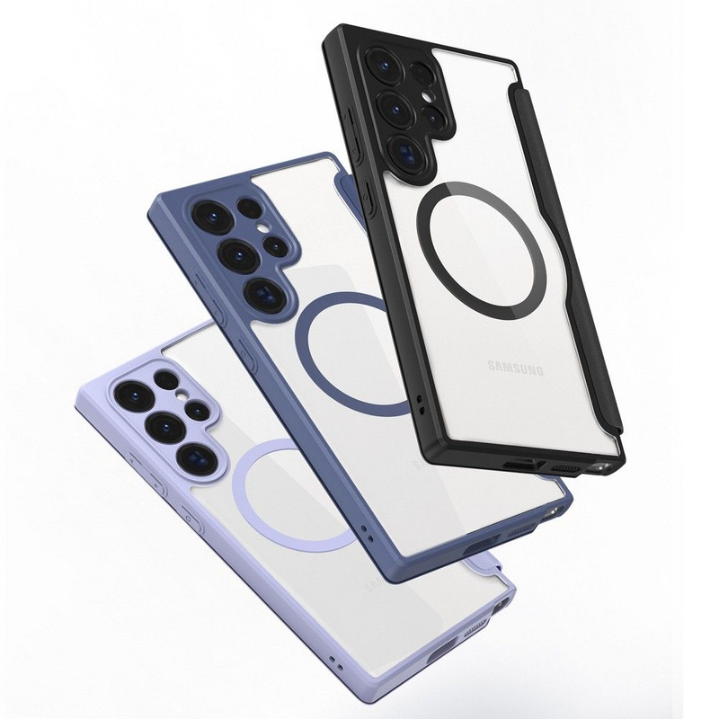 DUX DUCIS Skin X Pro - futerał z klapką kompatybilny z MagSafe do Samsung S24 Ultra czarny