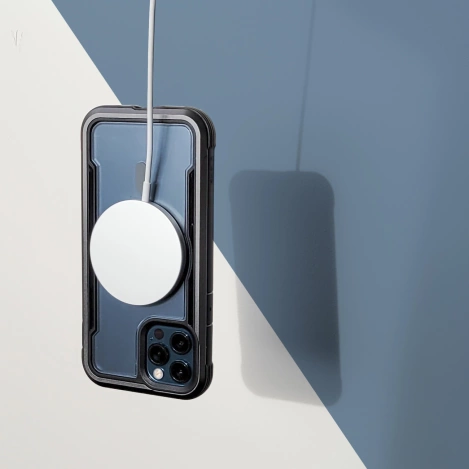 Raptic X-Doria Secure Case für iPhone 14 Pro Max mit gepanzerter MagSafe-Hülle grün