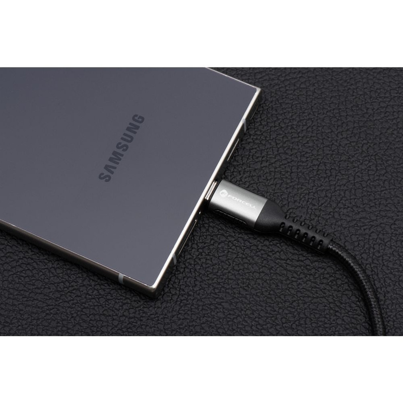Kabel USB C do USB C Forcell F-Energy QC4.0 PD 5A 100W Cafule 0,5 m C260 czarny