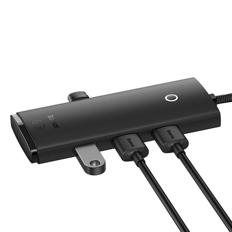 Baseus Lite Series HUB USB Type C adapter - 4x USB 3.0 1m black (WKQX030401)