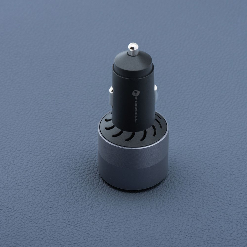 FORCELL F-ENERGY Alu - ładowarka samochodowa 85W PD+QC4.0+SAM SFC 2.0, 2xUSB C+USB A