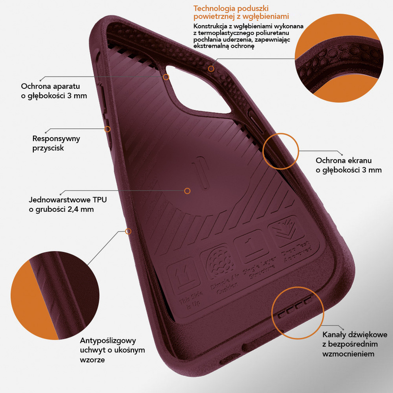 Ugly Rubber nakładka L do iPhone 14 6,1" czarna