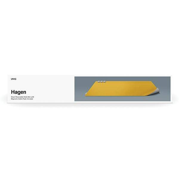 Dwustronna Magnetyczna Podkładka Na Biurko UNIQ Hagen żółto-szare