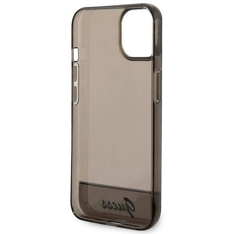 Original Handyhülle IPHONE 14 PLUS Guess Hardcase Translucent schwarz