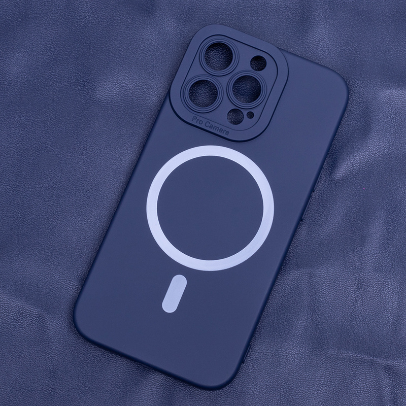 Nakładka Silicon Mag do iPhone 16 Pro Max 6,9&quot; ciemnoniebieska