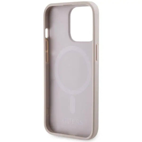 Guess GUHMP13LP4RPSP iPhone 13 Pro / 13 6,1" różowy/pink hardcase 4G Printed Stripes MagSafe