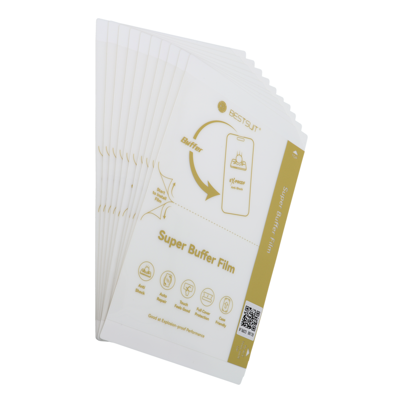 Folia do cięcia do plotera Bestsuit Super Buffer (Anti-Shock, Auto Repair) 0,18mm 196 x 125 mm 10 sztuk transparentna