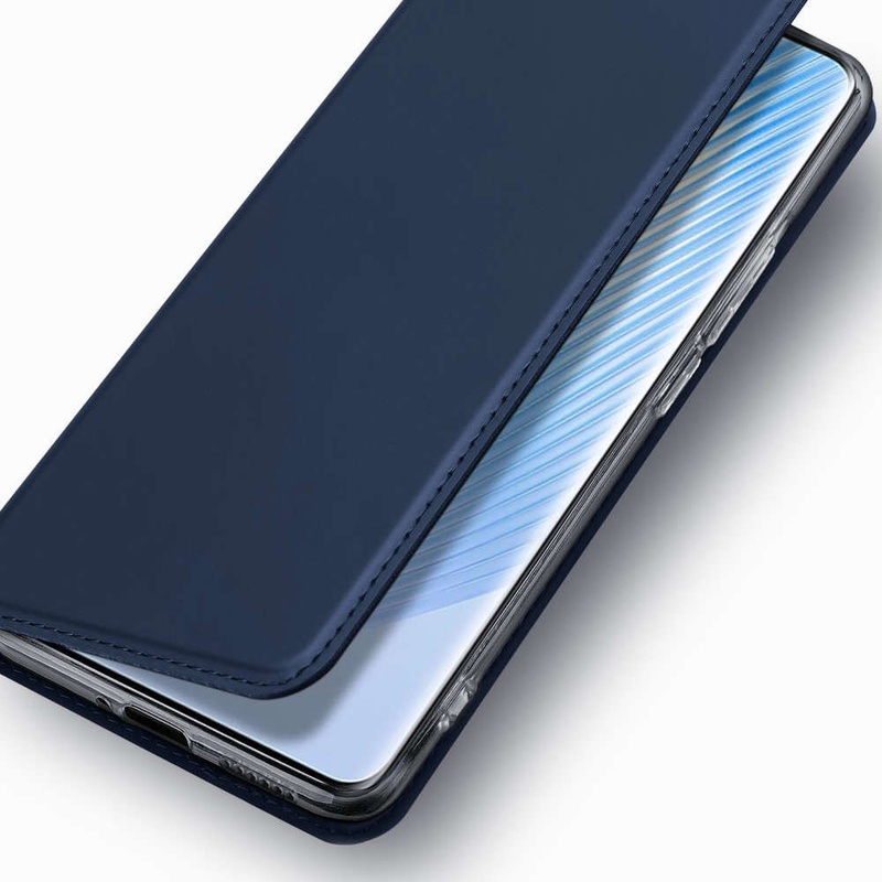 Dux Ducis Skin Pro Hülle für Honor Magic5 Flip Card Wallet Stand Blau
