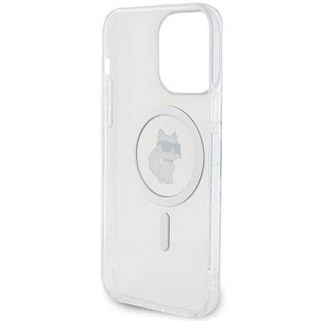 Karl Lagerfeld IML Choupette MagSafe Hülle für iPhone 15 Pro Max – transparent