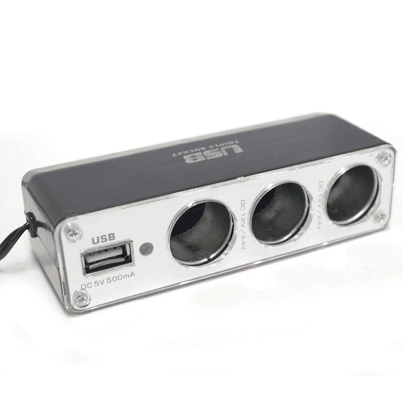 Rozdzielacz gniazda Ładowarka samochodowa FOREVER 3w1 USB CSS-03