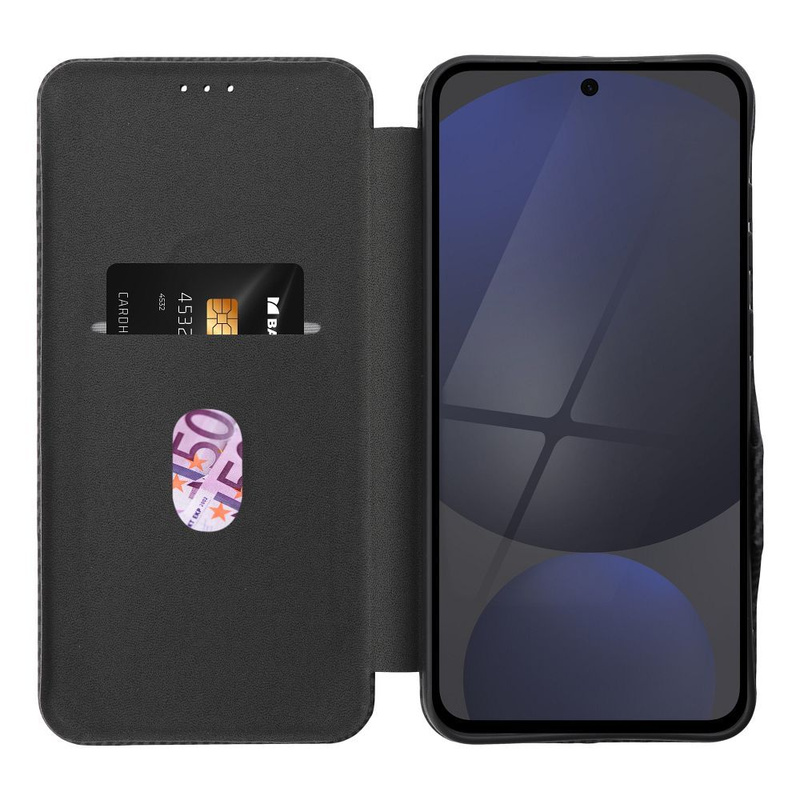 Kabura FOLIO Side Magnet kompatybilny z S-PEN do SAMSUNG S25 ULTRA czarny