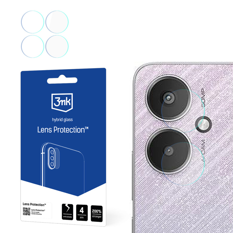3MK Lens Protect Redmi 13C 5G Ochrona na obiektyw aparatu 4szt