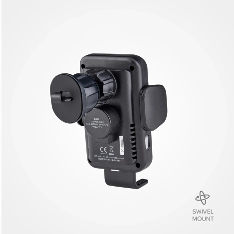 SBS TESUPWIR15WAUT smartphone holder with wireless charger for air vent - black