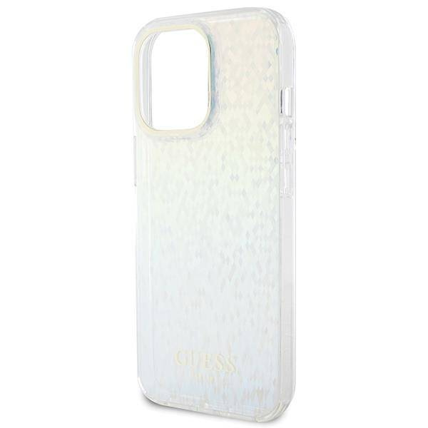 Guess IML Faceted Mirror Disco Iridescent case for iPhone 15 Pro Max - multicolored