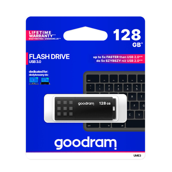 Goodram pendrive 128GB USB 3.0 UME3 czarny
