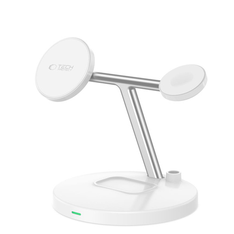 TECH-PROTECT ŁAD IND QI15W-A35 3IN1 MAGNETIC MAGSAFE WHITE