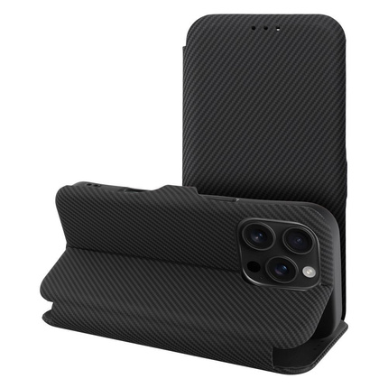 Kabura FOLIO Side Magnet do IPHONE 16 PRO MAX czarny