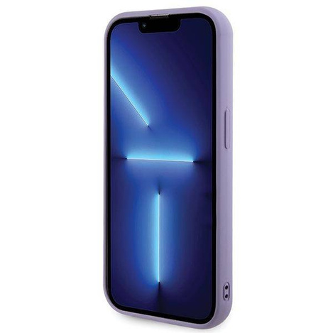 Guess Pailletten-Schriftzug-Metallgehäuse für iPhone 15 Pro Max – Lila